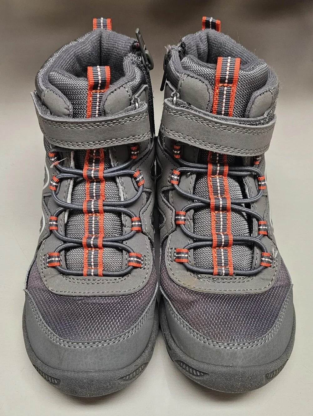 Merrell Kid's Polar Trekker Boots Shoes Orange Gray MK267857 H23 62079 Size 2